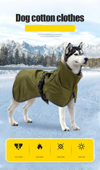 Kleidung Für Große Hunde Wasserdichte Große Hund Weste Jacke Herbst Winter Warme Pelz Kragen Haustier Hund Mantel Für Französisch Bulldog