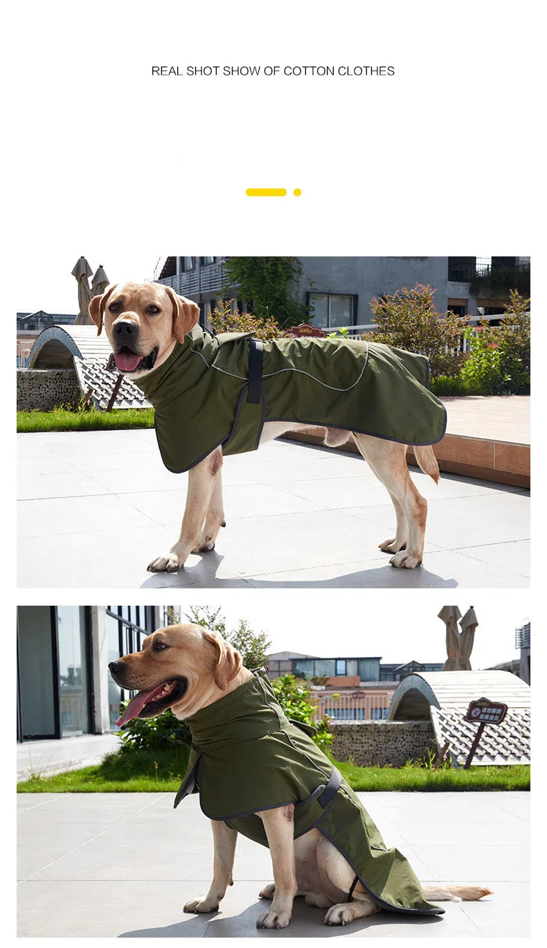 Kleidung Für Große Hunde Wasserdichte Große Hund Weste Jacke Herbst Winter Warme Pelz Kragen Haustier Hund Mantel Für Französisch Bulldog