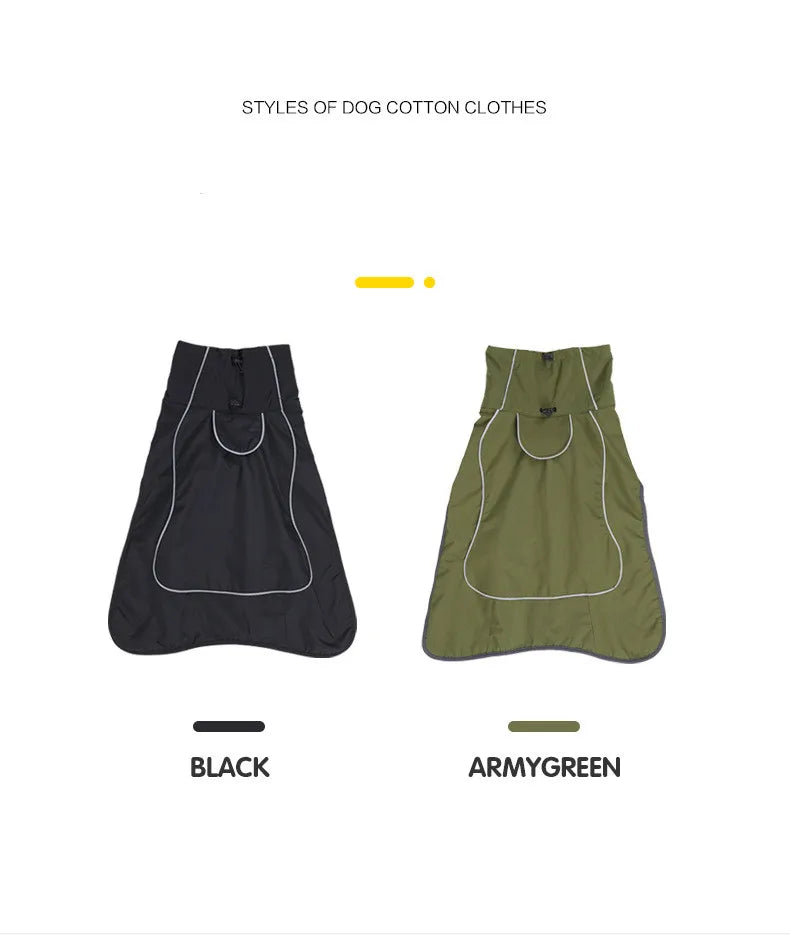 Kleidung Für Große Hunde Wasserdichte Große Hund Weste Jacke Herbst Winter Warme Pelz Kragen Haustier Hund Mantel Für Französisch Bulldog