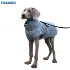 Warme Rollkragen-Hundekleidung, Winter, dick, reflektierend, Schneeanzug, Mantel, Haustierjacke für große Rassen, Whippet, Windhund, Parka-Kleidung