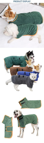 Saugfähiger Haustierbademantel