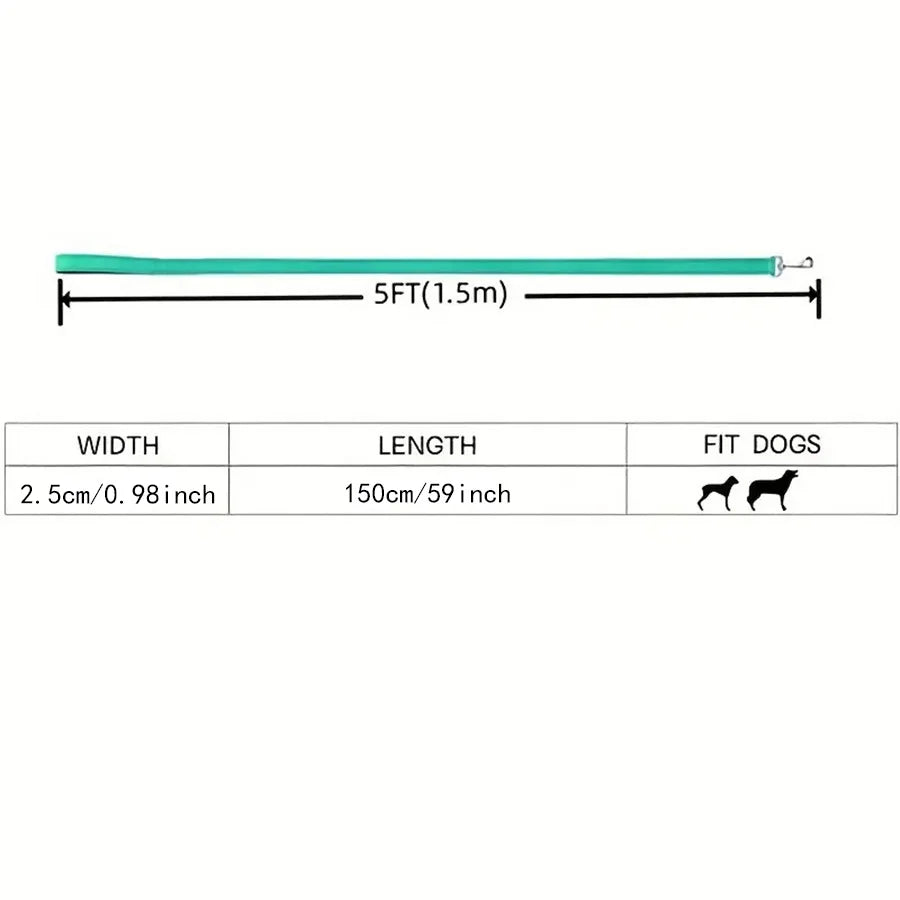 Reflektierende Hundeleine – weicher gepolsterter Griff für komfortables Training und Gehen – ideal für mittelgroße und kleine Hunde – High Visibili