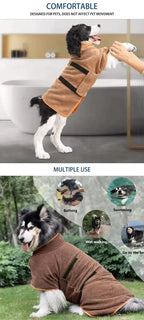 Saugfähiger Haustierbademantel