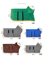 Saugfähiger Haustierbademantel