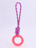 Supet interaktives Training Haustier Spielzeug Ring Spiked Ring Hund Zähne Reinigung Haustier Zubehör