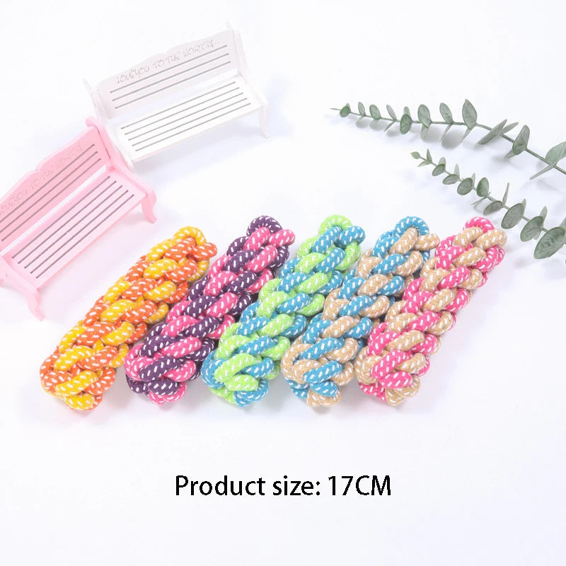 Interaktives Baumwollseil Mini-Hundespielzeug Ball für Hunde Zubehör Zahnbürste Kauen Welpenspielzeug für große kleine Hunde Spielzeug Haustier Hundespielzeug