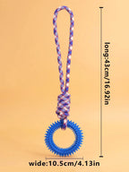 Supet interaktives Training Haustier Spielzeug Ring Spiked Ring Hund Zähne Reinigung Haustier Zubehör