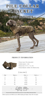 Warme Rollkragen-Hundekleidung, Winter, dick, reflektierend, Schneeanzug, Mantel, Haustierjacke für große Rassen, Whippet, Windhund, Parka-Kleidung