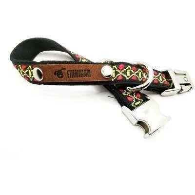 Finnigan Small Dog Collar: Personalised Engraving & Designer Fabrics
