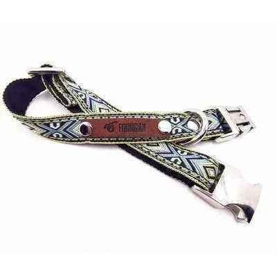 Finnigan Small Dog Collar: Personalised Engraving & Designer Fabrics