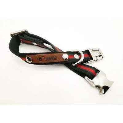 Finnigan Small Dog Collar: Personalised Engraving & Designer Fabrics